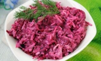 Свекольный салат рубиновая нежность